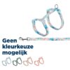 Kattentuigje Met Riem Flower Power Motief Assorti 35-59X1,3 Cm