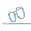 Kattentuigje Met Riem Stippen Motief Blauw 28-45X1 Cm 4 St