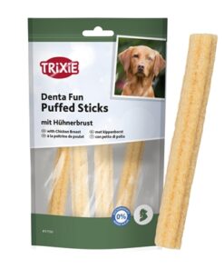 Denta Fun Puffed Sticks Met Kippenborst 40 Gr
