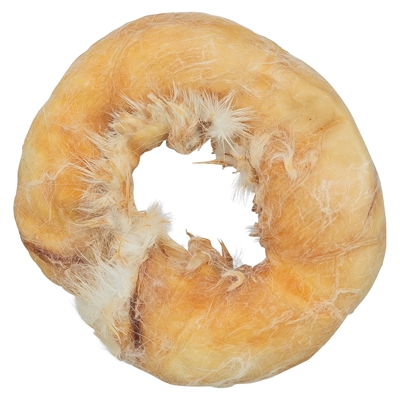 Denta Fun Rabbit Ring Met Kippenborst 9 Cm 50X50 Gr