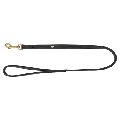 Hondenriem Pure Leer Zwart 100X2,5 Cm