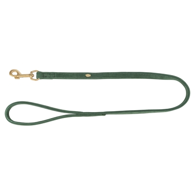 Hondenriem Pure Leer Saliegroen 100X2,5 Cm