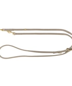 Hondenriem Pure Verstelbaar Leer Lichtgrijs 200X1 Cm