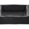 Bed Kunstleer Hoes Hondenmand Zwart Bia-3 70X60X15 Cm