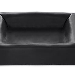 Bed Kunstleer Hoes Hondenmand Zwart Bia-3 70X60X15 Cm