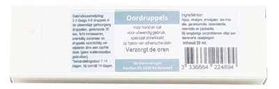 Oordruppels Hond / Kat 20 Ml