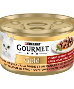 Gold Fijne Hapjes Kalkoen / Eend 24X85 Gr