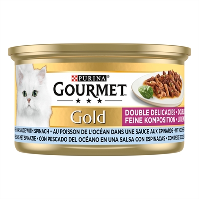 Gold Luxe Mix Zeevis In Saus Met Spinazie 24X85 Gr