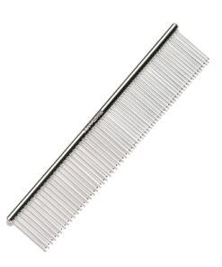 Metalen Kam Fijn/Grof Met Ronde Greep Klein 15,5 Cm