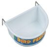 Pet Voerbak Half Rond Wit Small 7,5X5,5X3,5 Cm