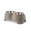 Voerbak Ergo Feeder Warmgrijs 61X35X28 Cm 2X1,5 Ltr