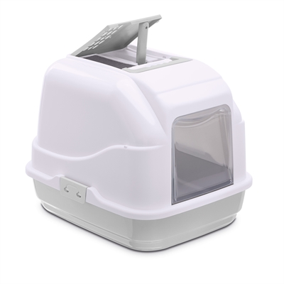 Kattenbak Easy Cat Wit / Lichtgrijs 50X40X40 Cm