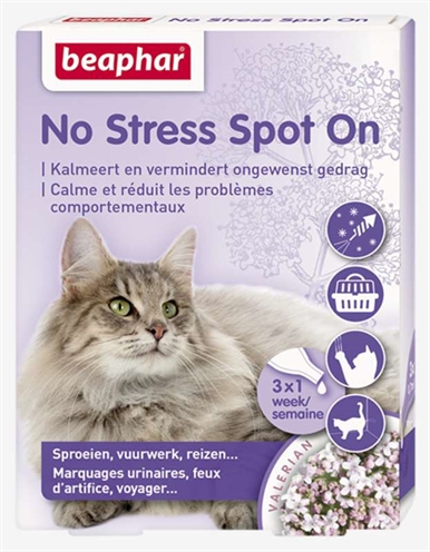 Stress Spot On Kalmeert En Stimuleert Goed Gedrag Kat 3 Pip