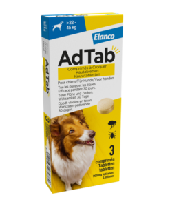Elanco AdTab kauwtabletten Hond (>22 - 45 kg)