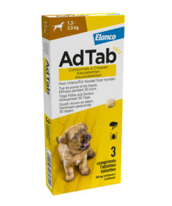 Elanco AdTab kauwtabletten Hond (1,3 - 2,5 kg)