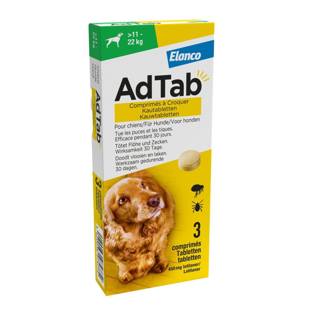 Elanco AdTab kauwtabletten Hond (>11 - 22 kg)