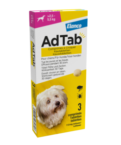 Elanco AdTab kauwtabletten Hond (>2,5 - 5,5 kg)