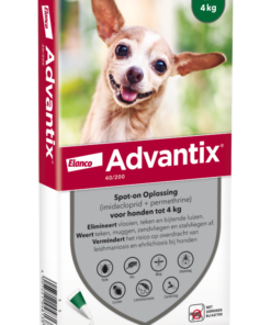 Advantix vlooien- en tekenpipet voor honden 40/200 (1,5 tot 4kg) 4 pipetten
