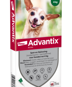 Advantix vlooien- en tekenpipet voor honden 40/200 (1,5 tot 4kg) 6 pipetten