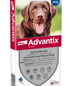 Advantix vlooien- en tekenpipet voor honden 400/2000 (25 tot 40 kg) 6 pipetten